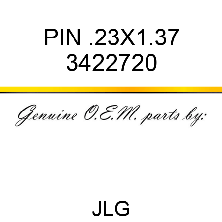 PIN .23X1.37 3422720