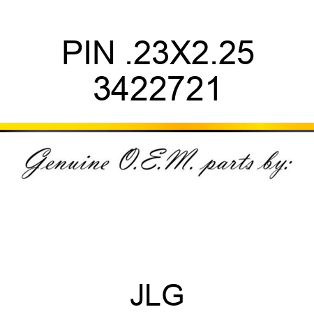 PIN .23X2.25 3422721