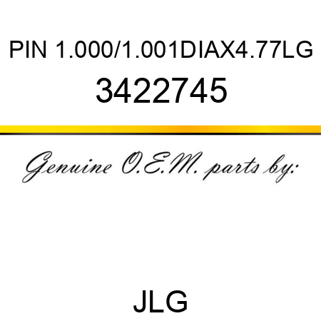 PIN 1.000/1.001DIAX4.77LG 3422745