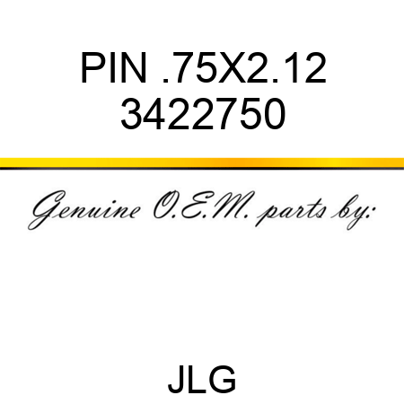 PIN .75X2.12 3422750