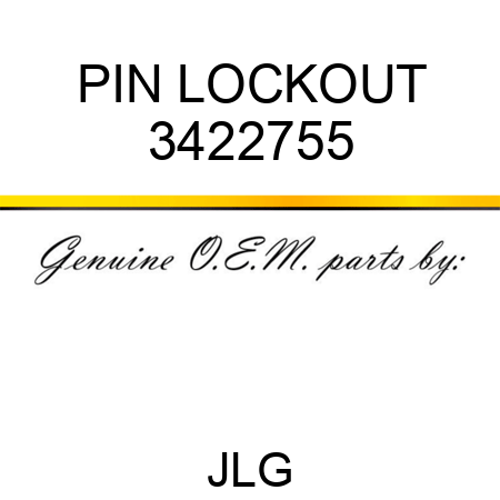 PIN LOCKOUT 3422755