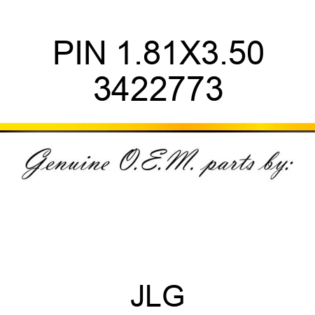 PIN 1.81X3.50 3422773