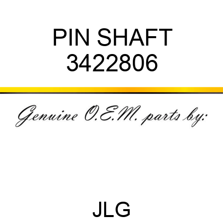 PIN SHAFT 3422806