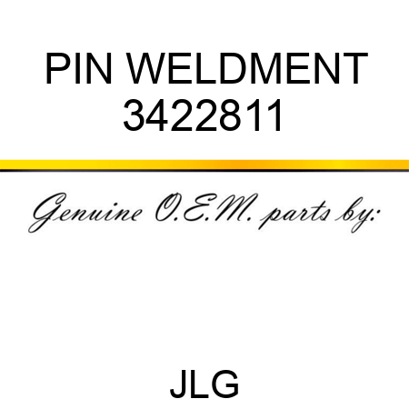 PIN WELDMENT 3422811