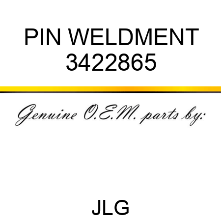 PIN WELDMENT 3422865