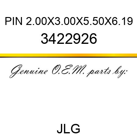 PIN 2.00X3.00X5.50X6.19 3422926