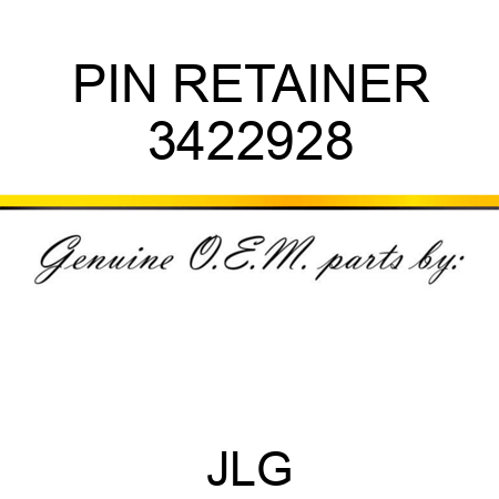 PIN RETAINER 3422928