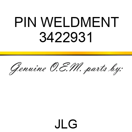 PIN WELDMENT 3422931