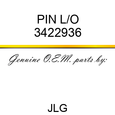 PIN L/O 3422936