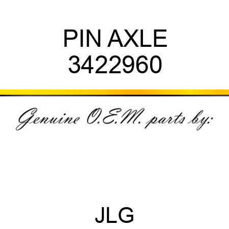 PIN AXLE 3422960