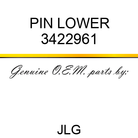 PIN LOWER 3422961
