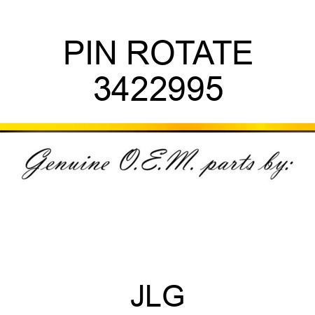 PIN ROTATE 3422995