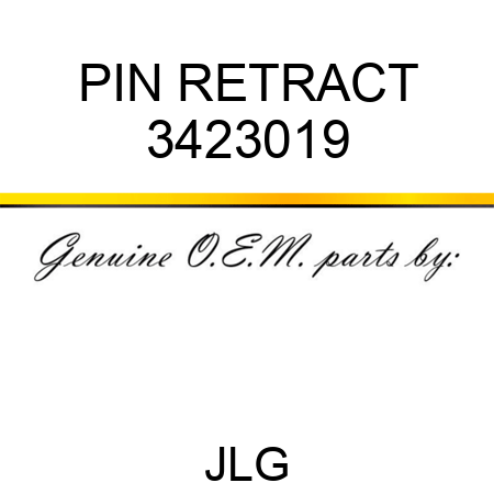 PIN RETRACT 3423019