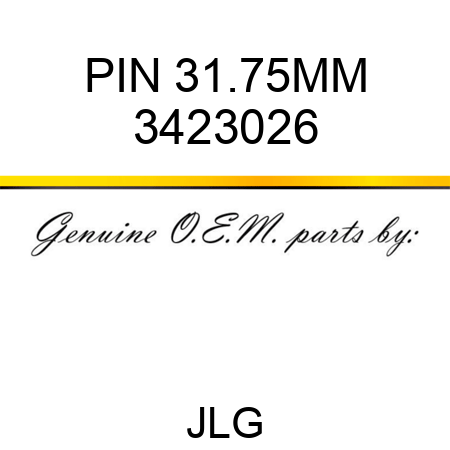 PIN 31.75MM 3423026