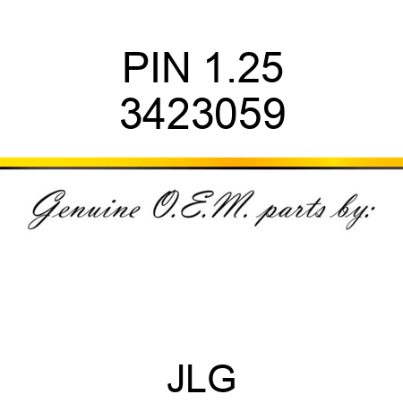 PIN 1.25 3423059