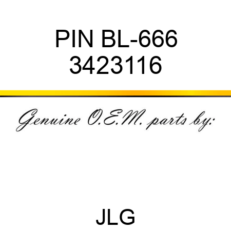 PIN BL-666 3423116