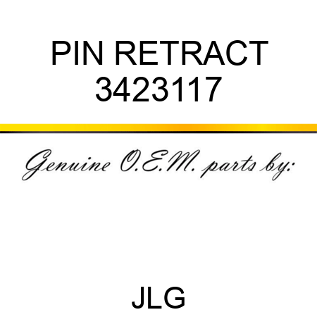 PIN RETRACT 3423117