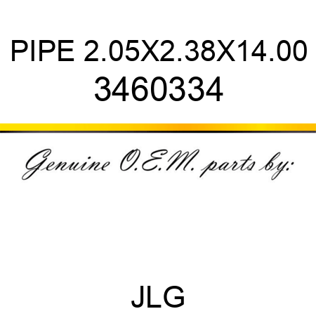 PIPE 2.05X2.38X14.00 3460334