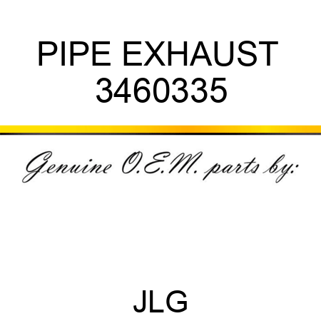 PIPE EXHAUST  3460335