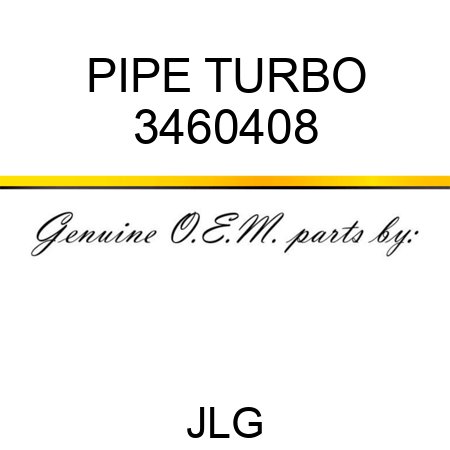 PIPE TURBO 3460408