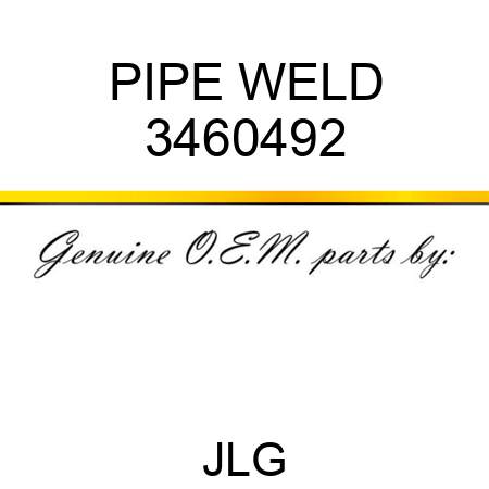 PIPE WELD 3460492