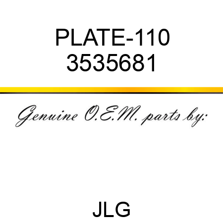 PLATE-110 3535681