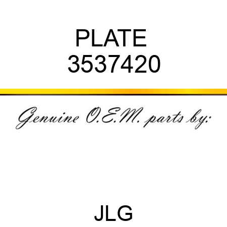 PLATE  3537420