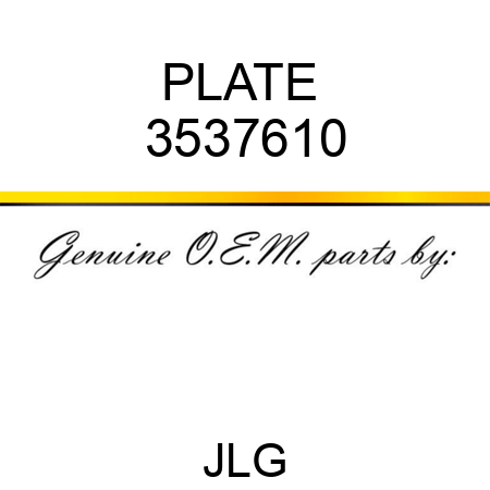 PLATE  3537610