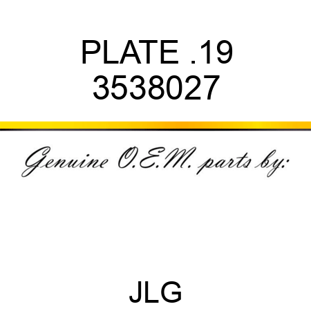 PLATE .19 3538027