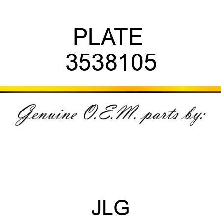 PLATE  3538105