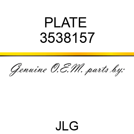 PLATE  3538157