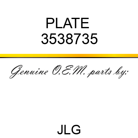 PLATE  3538735