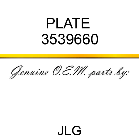 PLATE  3539660