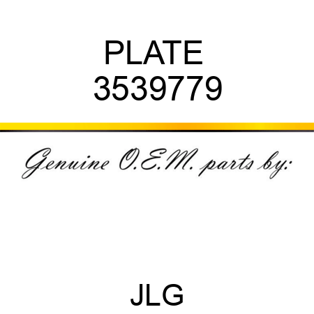 PLATE  3539779