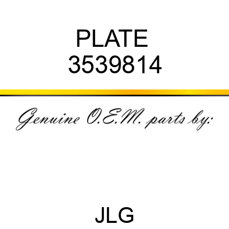 PLATE  3539814