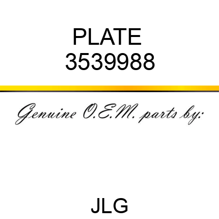 PLATE  3539988