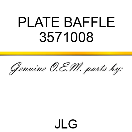 PLATE BAFFLE 3571008