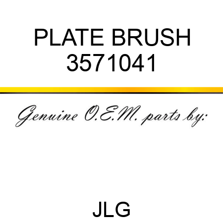 PLATE BRUSH 3571041