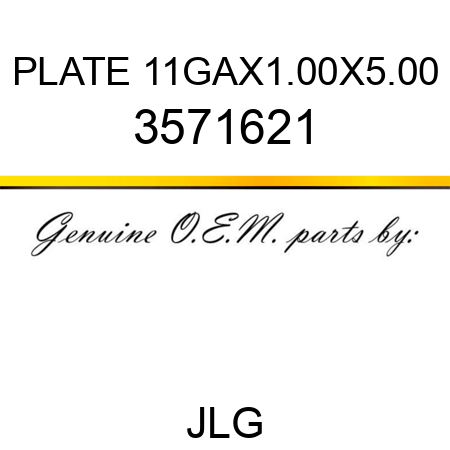 PLATE 11GAX1.00X5.00 3571621