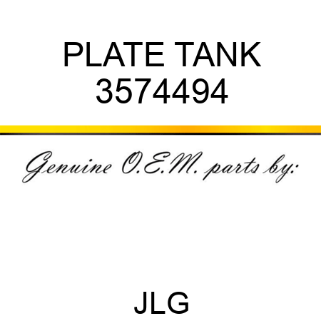 PLATE TANK 3574494