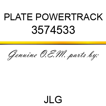 PLATE POWERTRACK 3574533