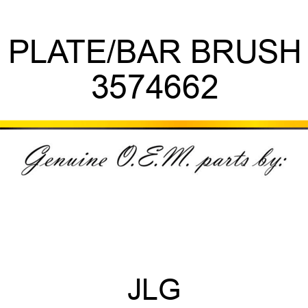 PLATE/BAR BRUSH 3574662