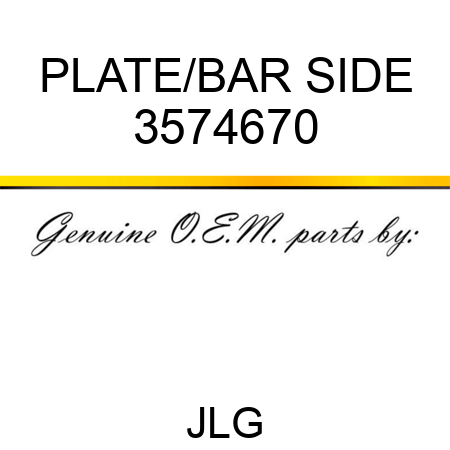 PLATE/BAR SIDE 3574670
