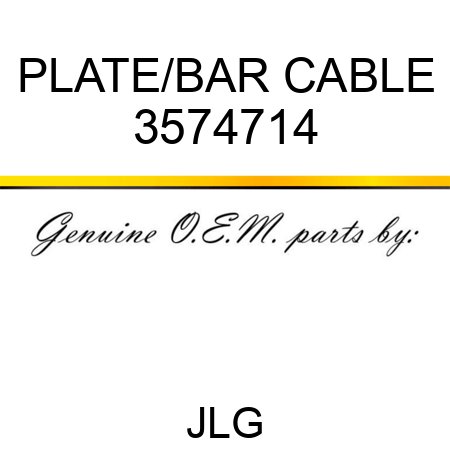 PLATE/BAR CABLE 3574714