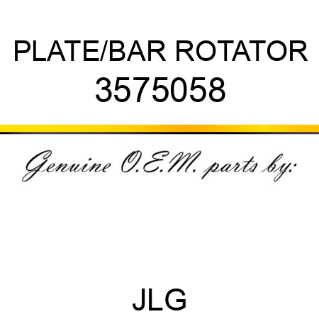 PLATE/BAR ROTATOR 3575058