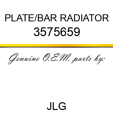 PLATE/BAR RADIATOR 3575659