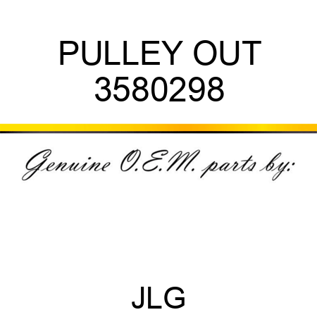 PULLEY OUT 3580298