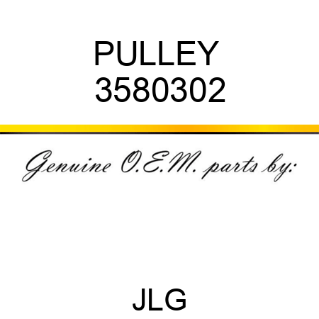 PULLEY  3580302