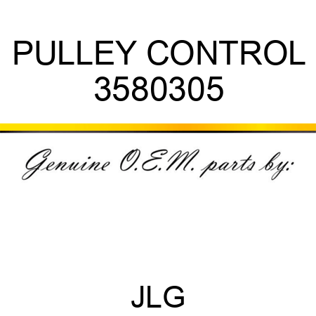 PULLEY CONTROL 3580305