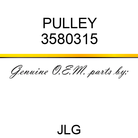 PULLEY 3580315